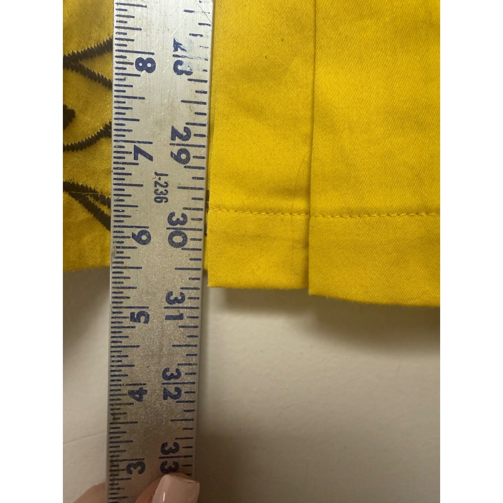 Floral Print Strapless Dress Yellow Navy Blue Size 6 Floreat - Picture 3 of 6